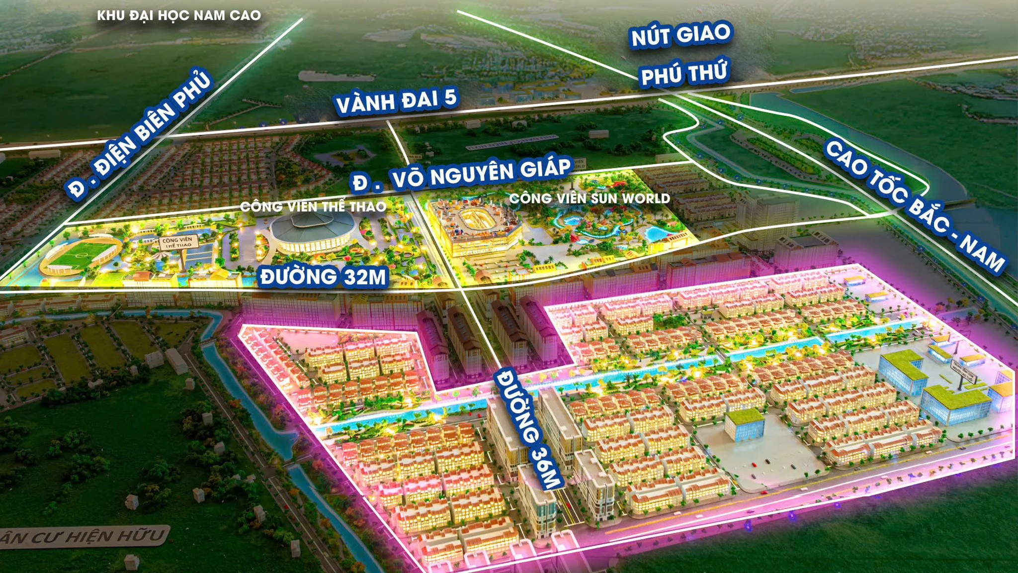 Mat bang phan khu flora avenue