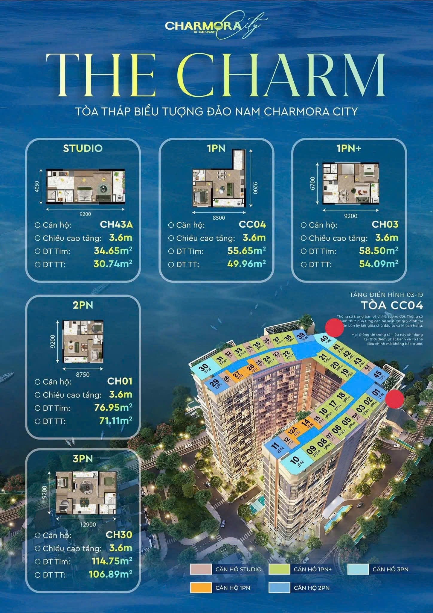 Co cau san pham the charm charmora city nha trang