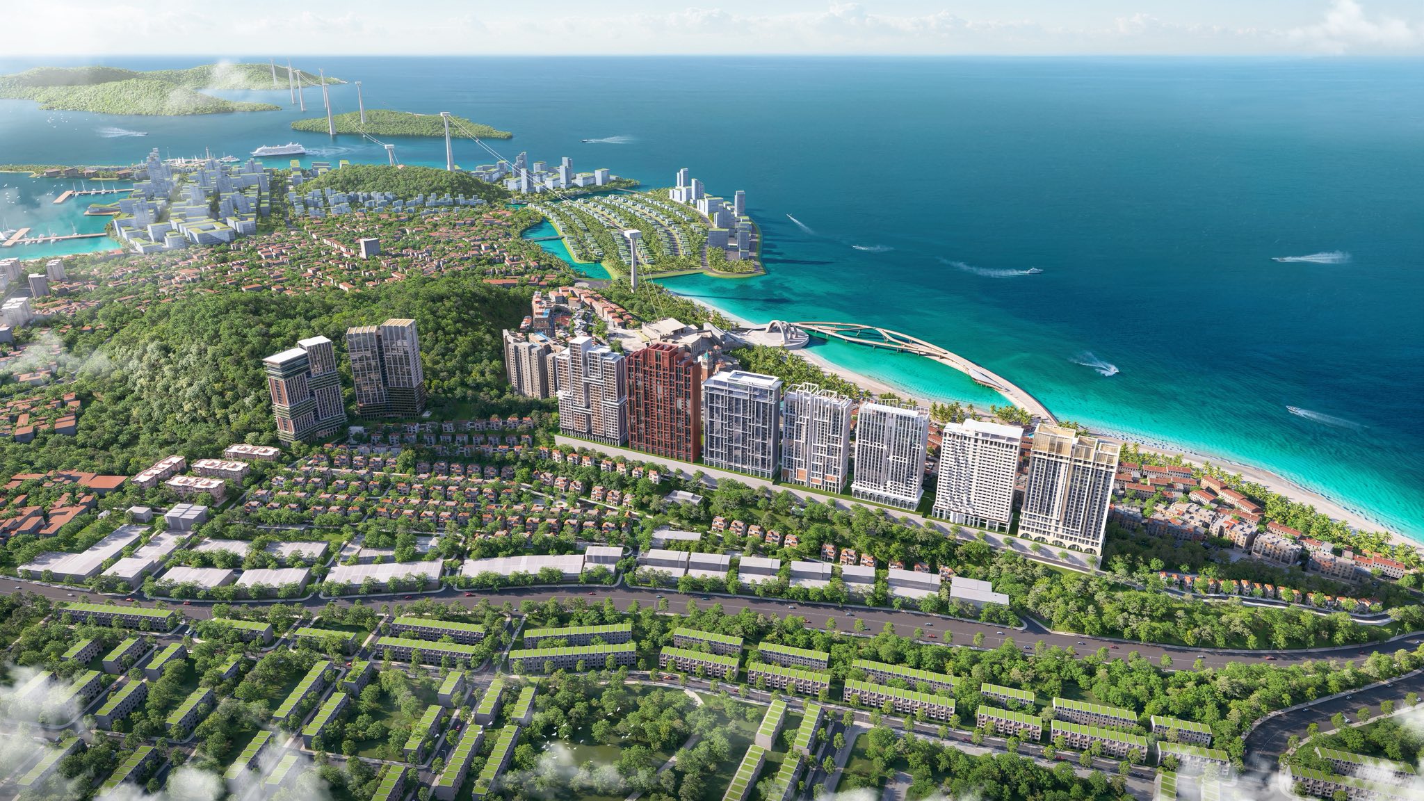 Phoi canh du an the sunset phu quoc