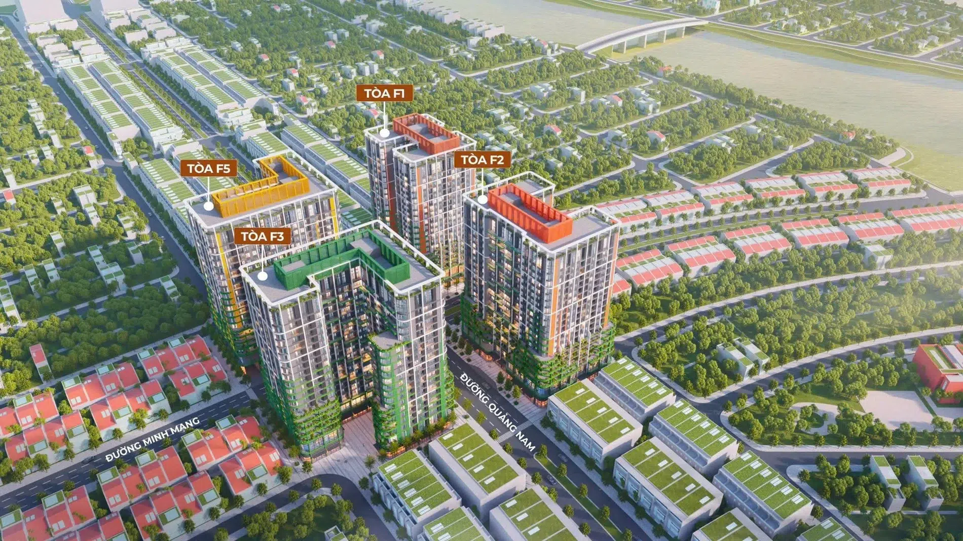 Vi tri cac toa fours tower da nang
