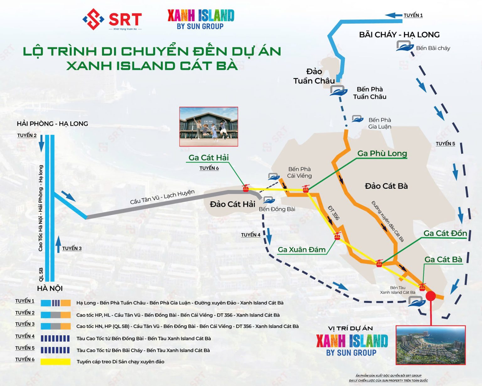 Vi tri xanh island cat ba