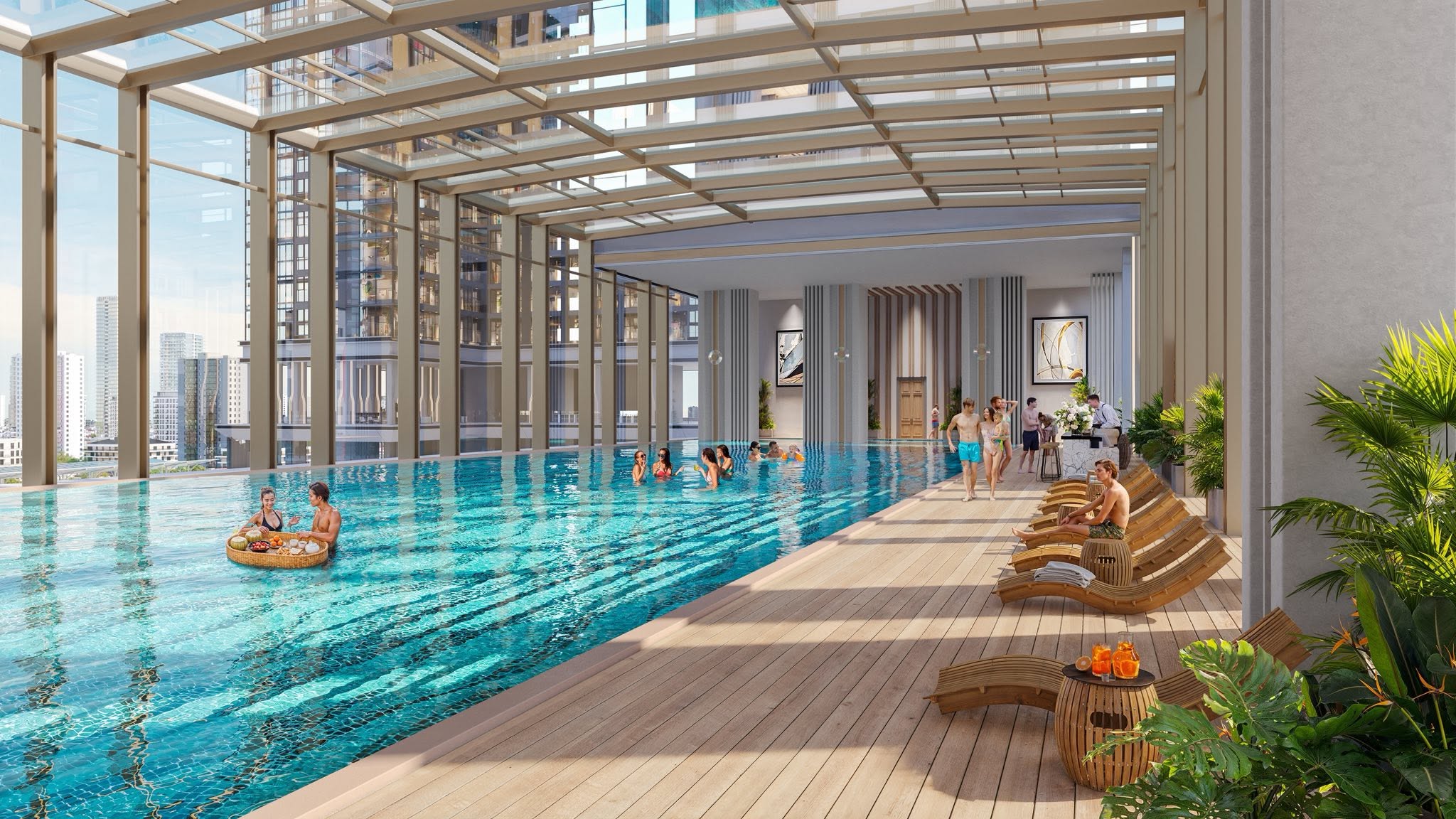 Be boi trong nha sun feliza suites
