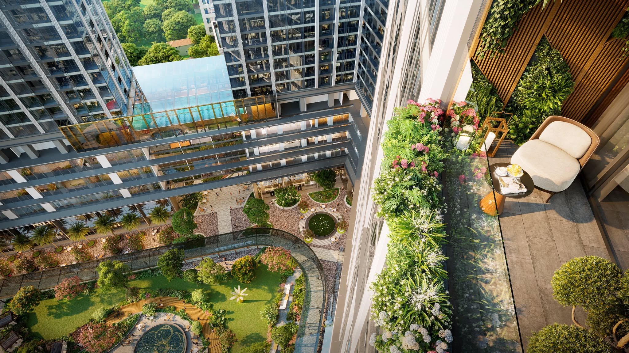 view-tu-ban-cong-can-ho-sun-feliza-suites View tu ban cong can ho sun feliza suites